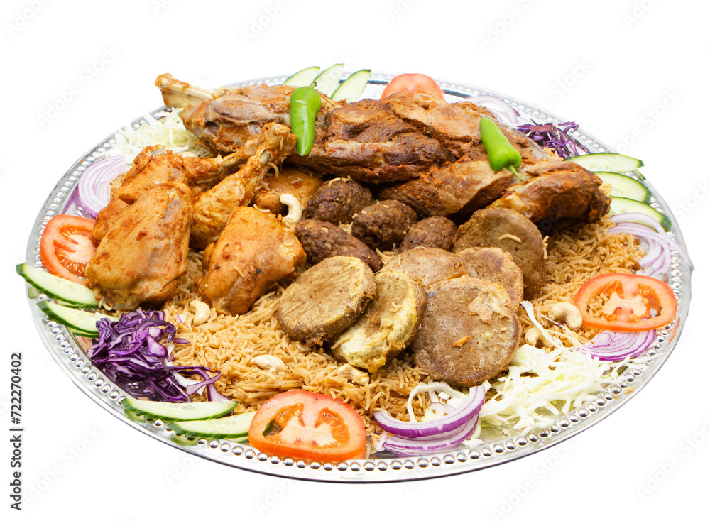 pilau rice with kebabs on transparent background pilau rice with kebabs on transparent background