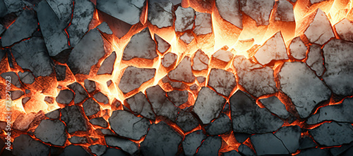 fire stone wall hole crust, rock, flame, burn 35