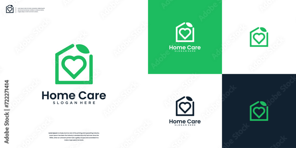 Minimalist beauty home care logo design Minimalist beauty home care logo design