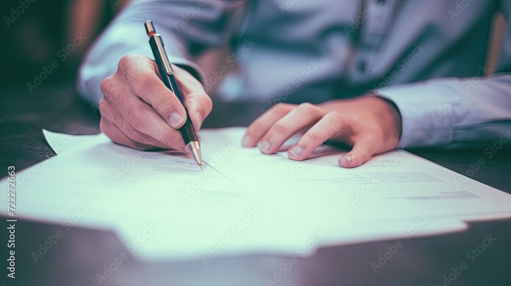 person writing in a notebook with pen person writing in a notebook with pen