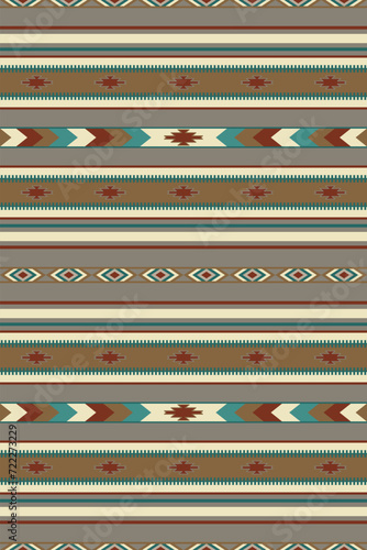 Ethnic boho geometric ornament. Vector seamless native tribal pattern. Mexican blanket, rug. Native American tribal illustration. Southwest design.