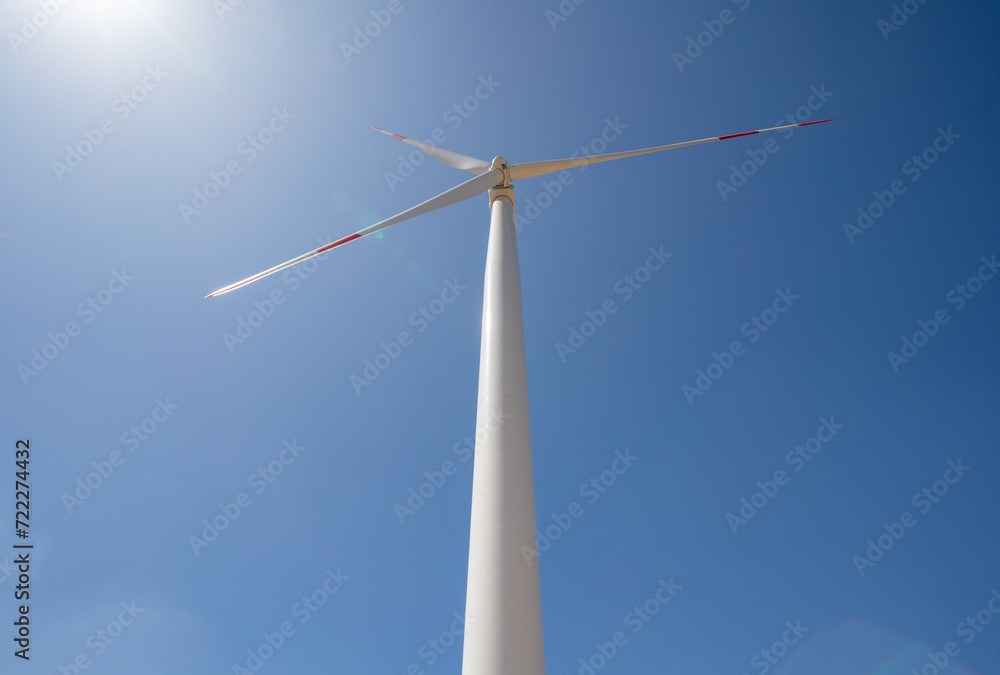 Windmills converting wind energy into electricity