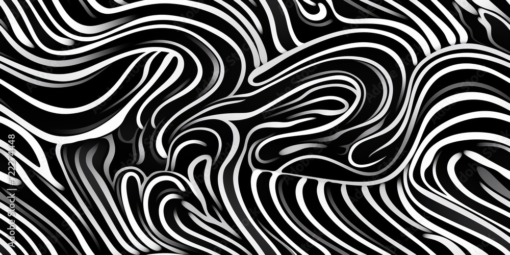 Obraz premium Abstract seamless pattern background, black and white.