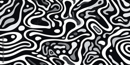 Abstract seamless pattern background  black and white.
