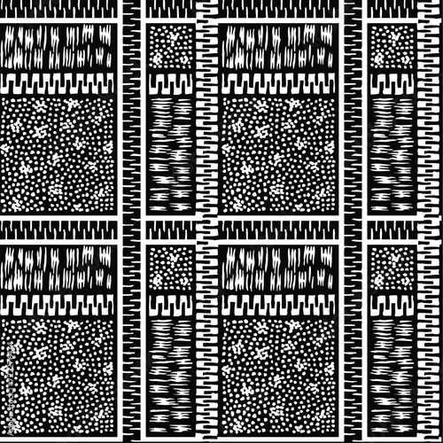 geometric bandanna pattern on black background photo