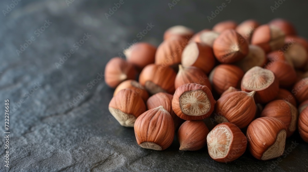 Raw hazelnuts 