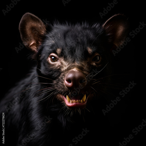 Tasmanian Devil, wildlife in australia, wild animal, tasmanian devil wild © MrJeans