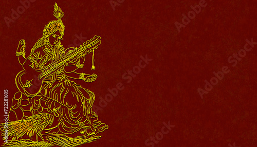 Bild auf Leinwand Basant Panchami is a joyful festival that celebrates the arrival of spring, the
