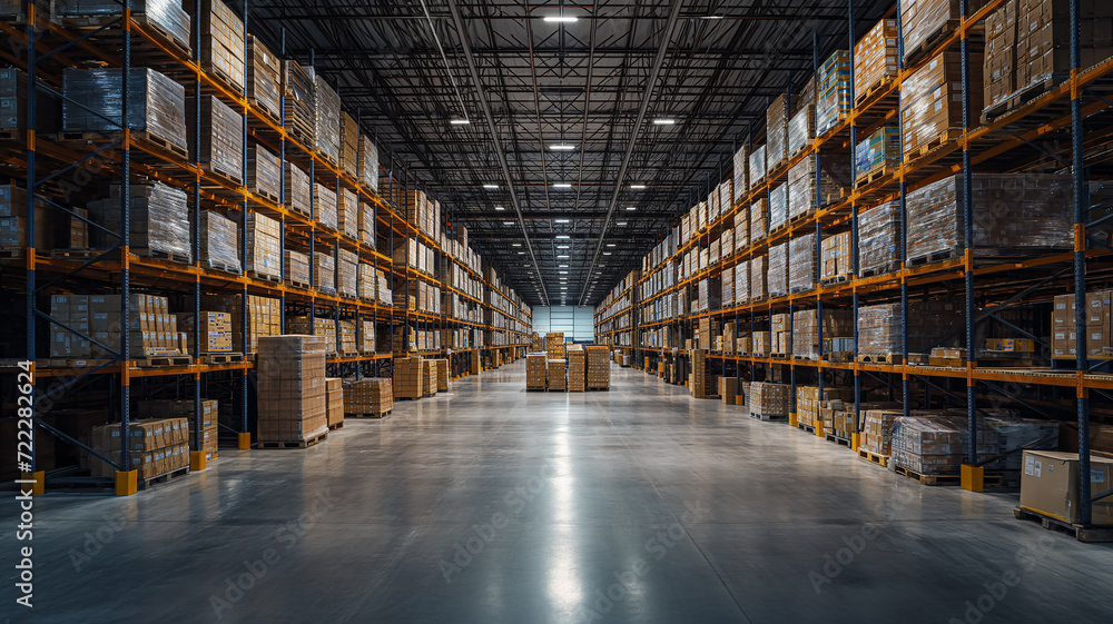 High tech automated warehouse High tech automated warehouse