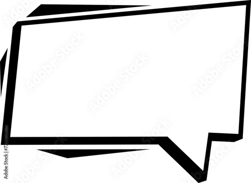 Speech bubble or chat bubble doodle design