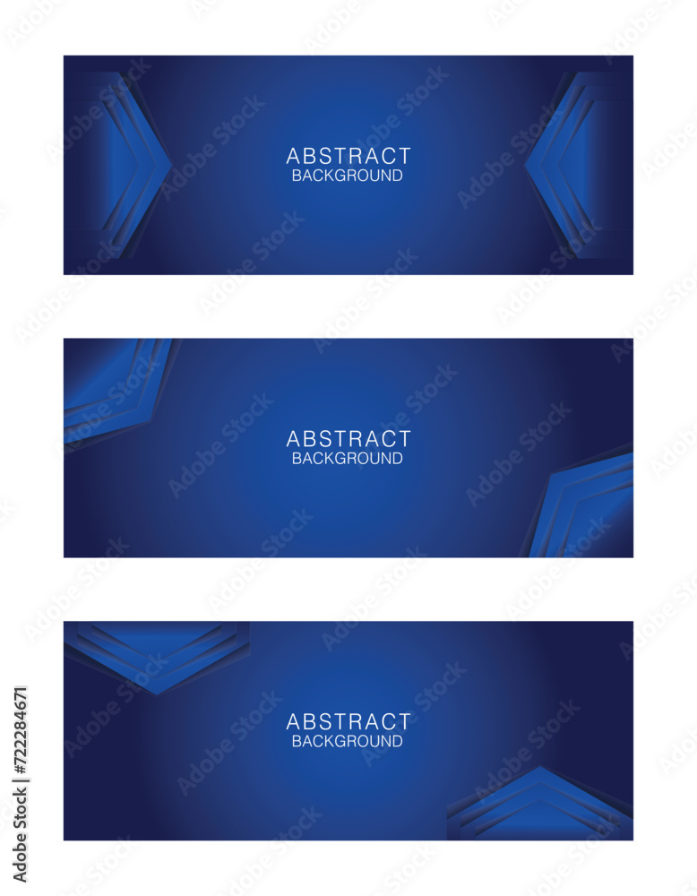 Naklejka premium Abstract Banner Background with Blue Gradient