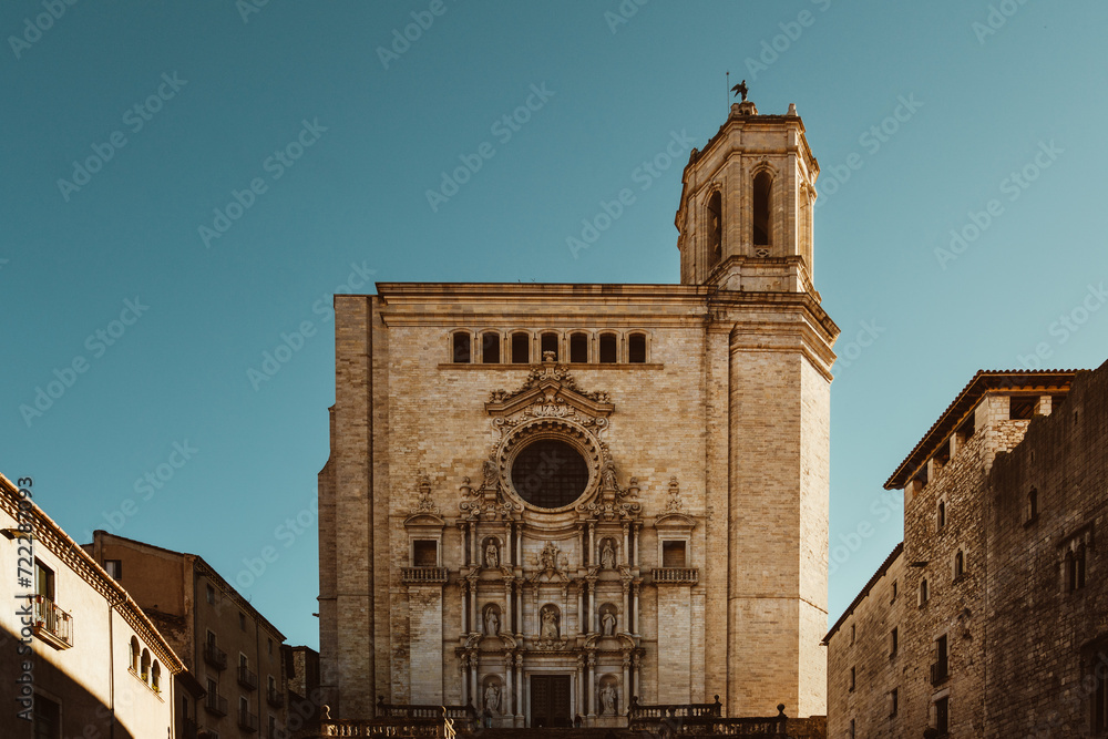 Kathedrale in Girona in Katalonien im Nordosten Spanien