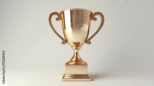 3D trophy cup icon
