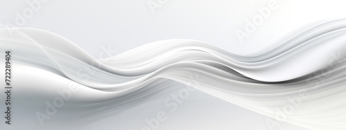 Soft waves from white to silver, sleek, graceful design.