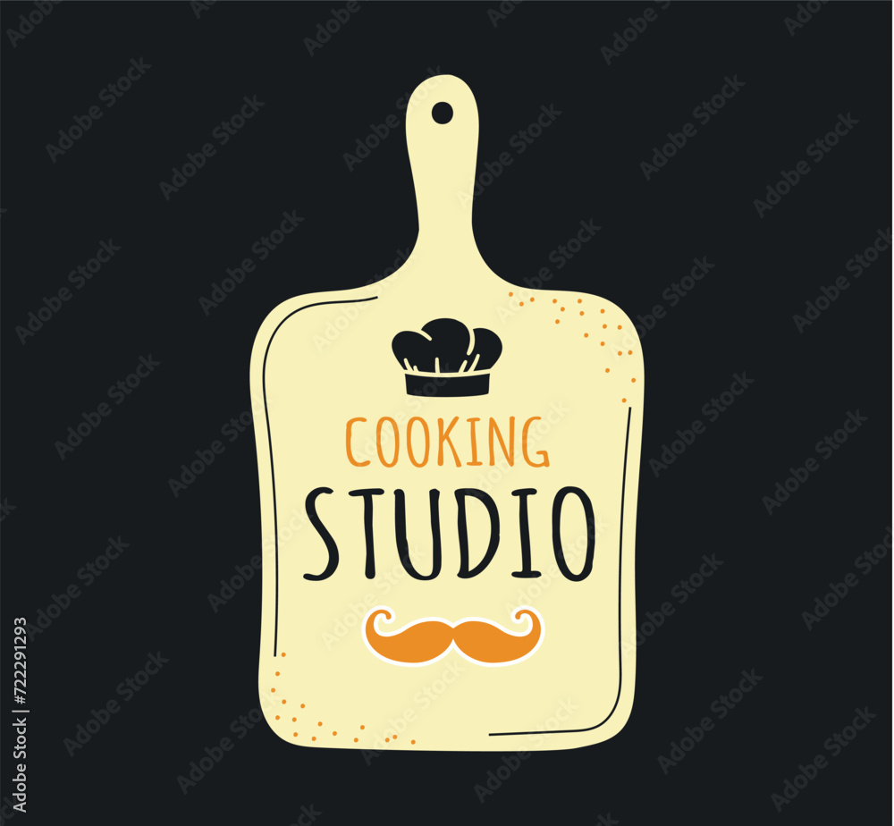 Cooking studio. Cook logo. Restaurant kitchen chef emblem, bakery and ...