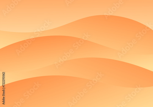 Abstract orange gradation background with wave pattern 