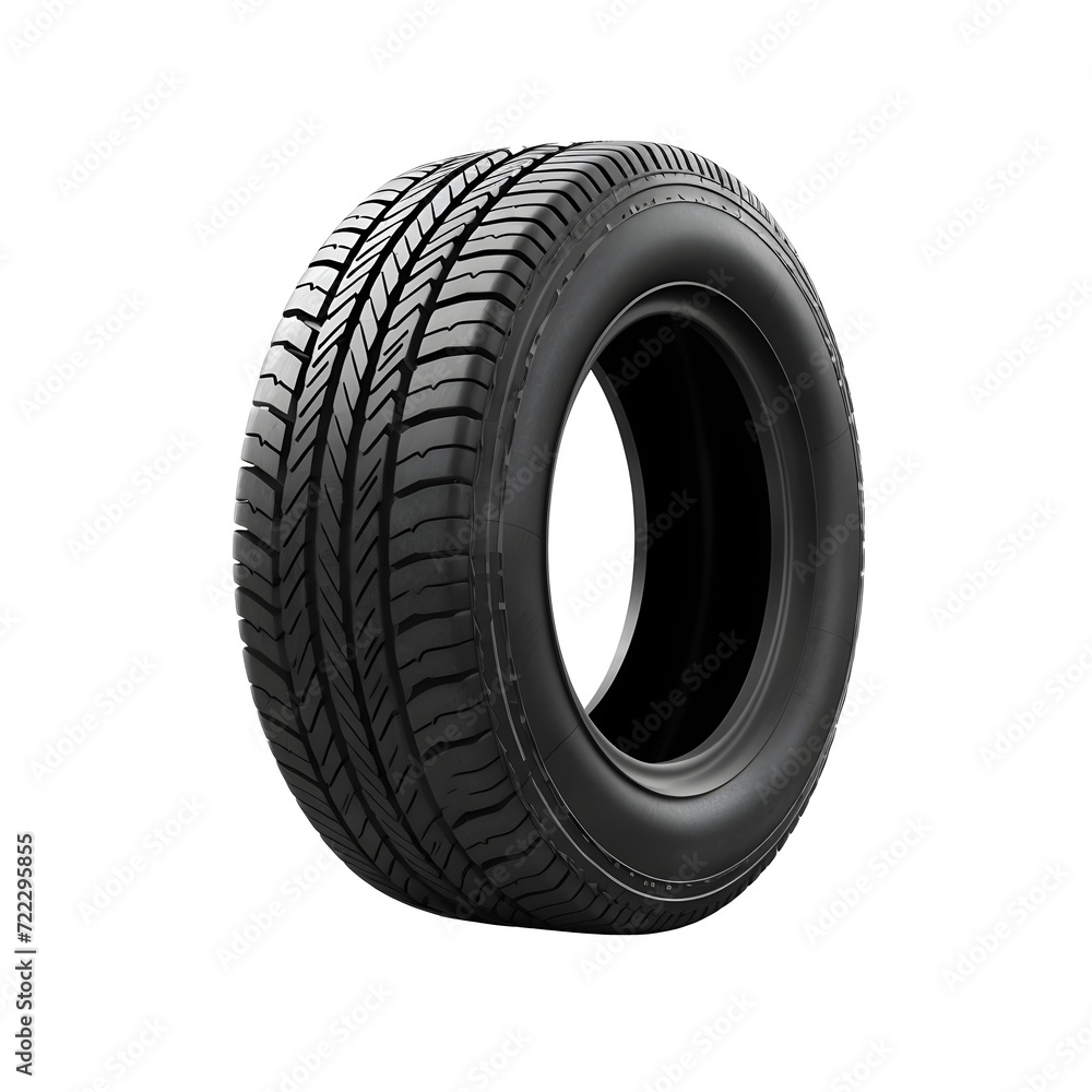 Obraz premium Tire isolated on transparent background, PNG.