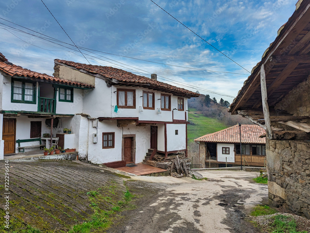 Ligüeria village, Piloña municipality, Asturias, Spain