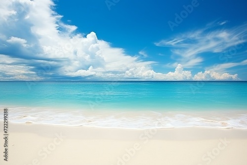 Tropical beach in Okinawa with white sand and turquoise water