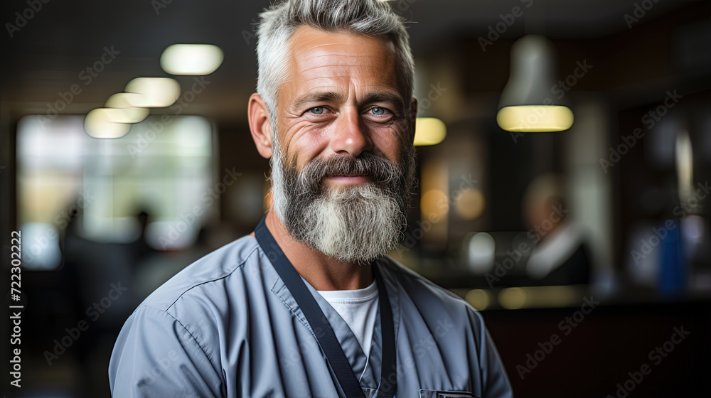 Distinguished man with grey hair and a beard emanates wisdom and mystery, creating a captivating image. Distinguished man with grey hair and a beard emanates wisdom and mystery, creating a captivating image.