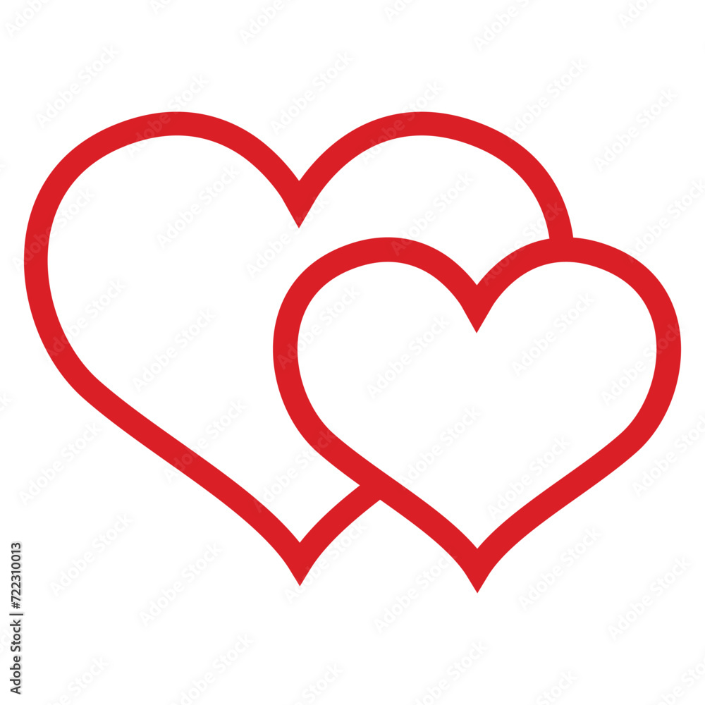 Heart logo icon. Heart vector icon design.