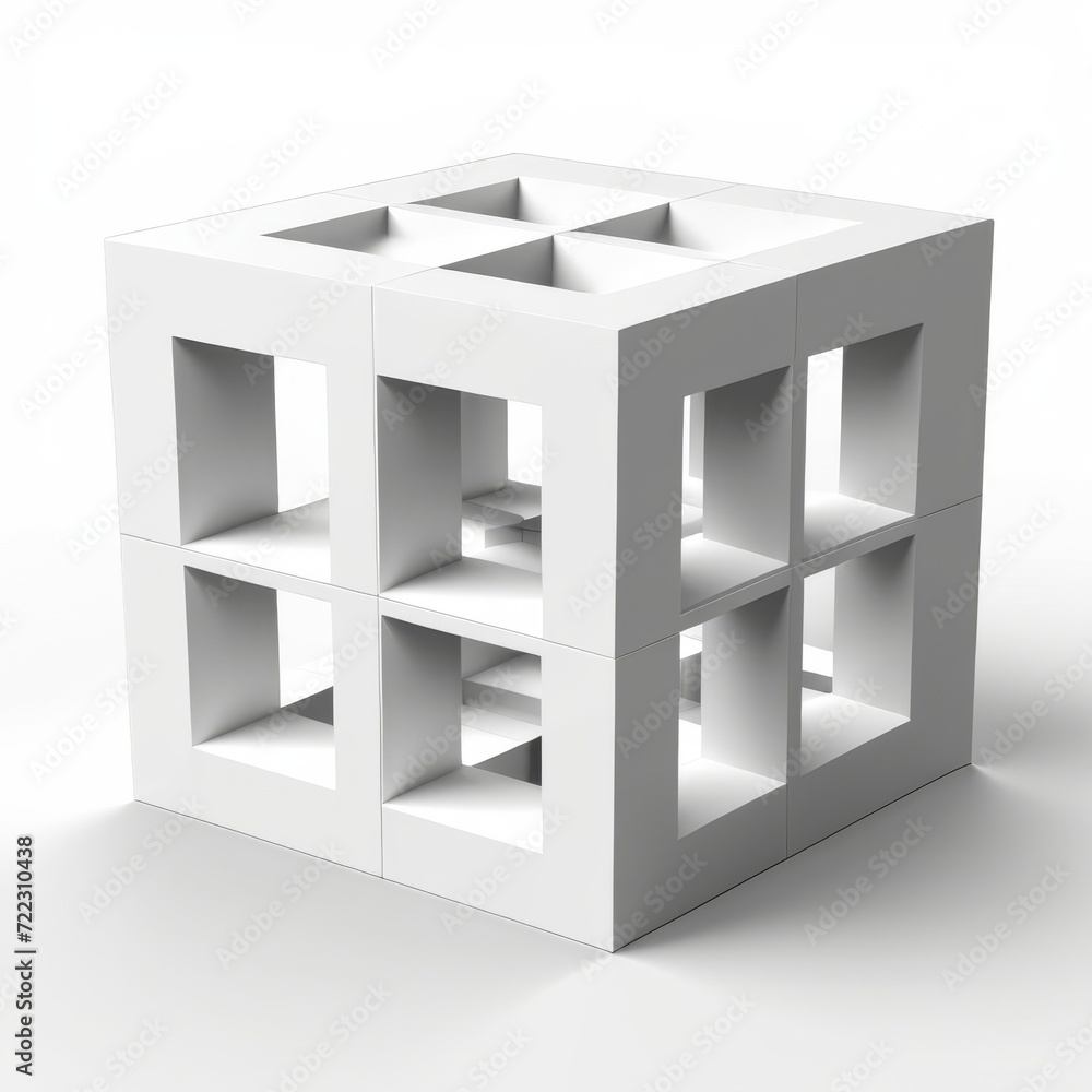 cube isolated on white background cube isolated on white background