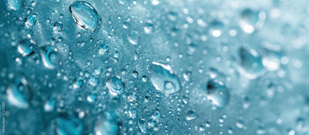 water drops on glass water drops on glass