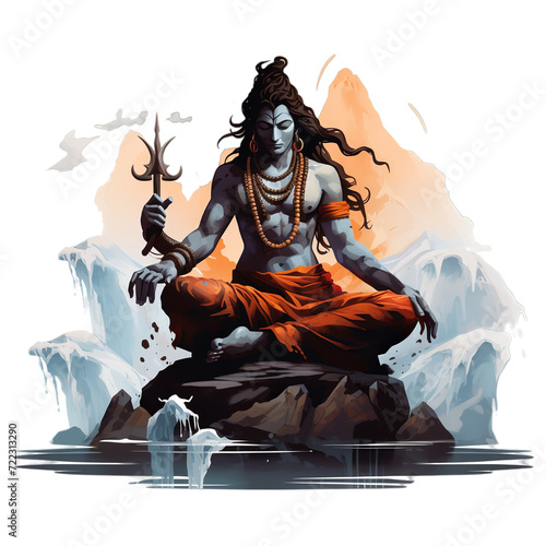 Shivratri, Lord Shiva, Indian God of Hindu for Maha Shivratri festival of India