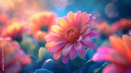 A symphony of colors  where each petal sings its own vibrant melody.