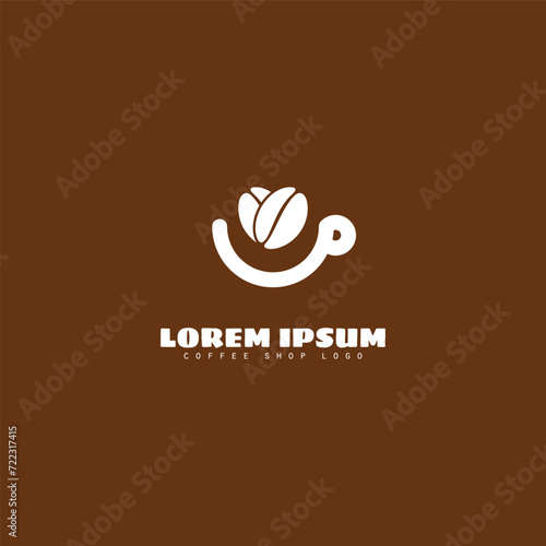 Coffee logo vector design isolated on background. 
