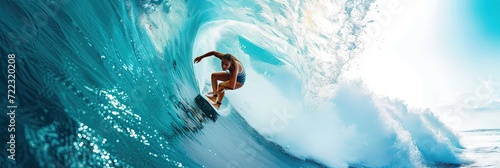 surfer riding the ocean waves © Brian