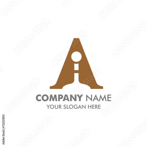A Latter logo in vector for print & business