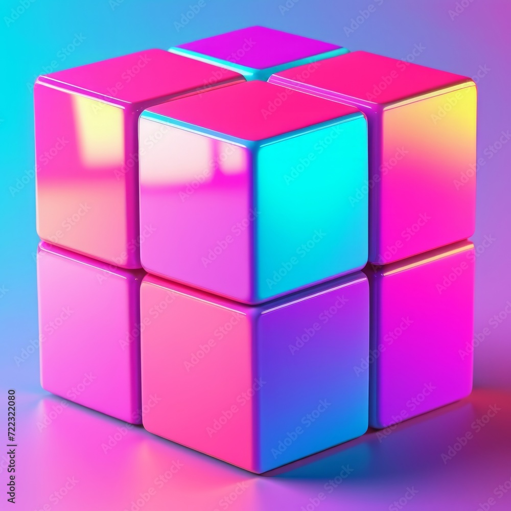 cube isolated on white background cube isolated on white background