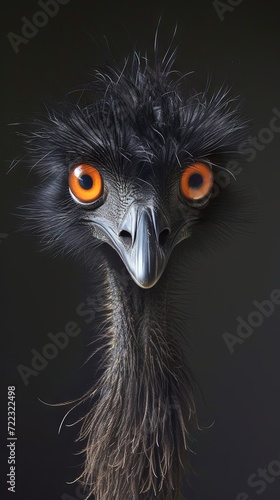 Black emu concept photo