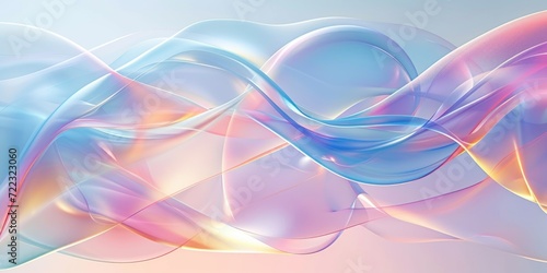 Fluid wavy holographic pastel gradient background