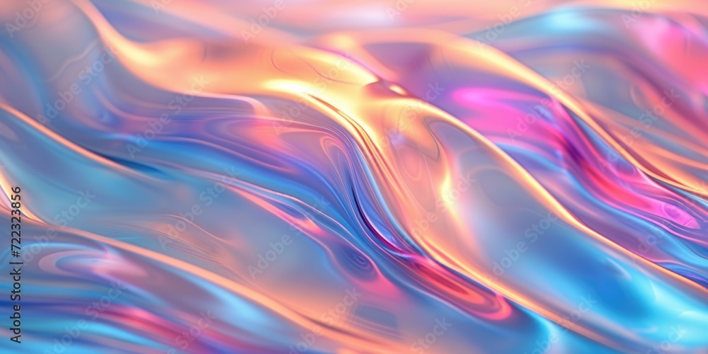 Holographic pastel color, The fluid abstract background Holographic pastel color, The fluid abstract background