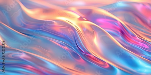 Holographic pastel color, The fluid abstract background