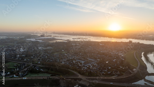 sunset over the city © Mateusz