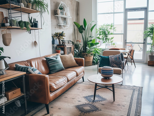 A Photo Of A Living Room With Upcycled Furniture And Decor