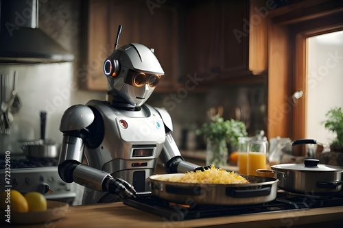 Cute Robot Cooking
