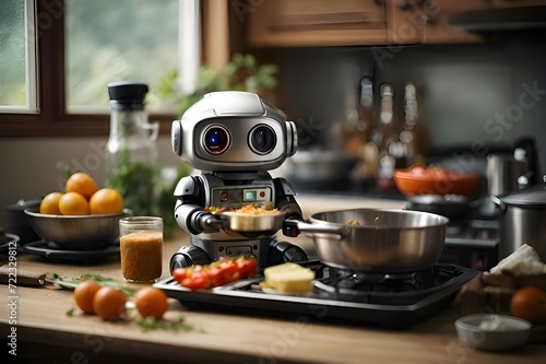 Cute Robot Cooking
