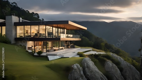 Modern House On Mountain