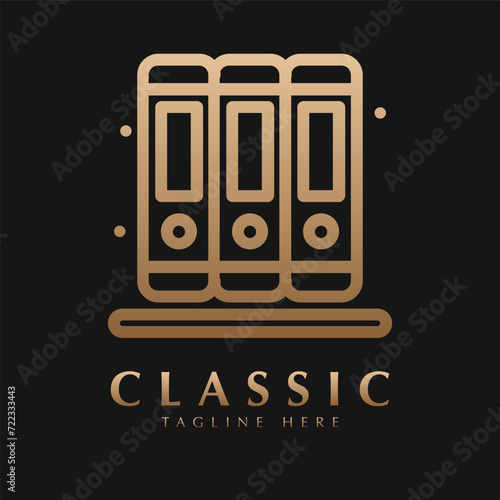 book Logo design icon vector