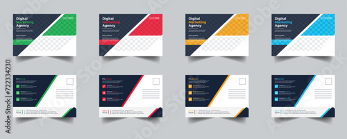 Modern Creative Corporate Post Card Template, Vector Template for Opening Invitation Editable, Professional Business Postcard Design, Event Card Design, Invitation Design, Direct Mail EDDM Template
