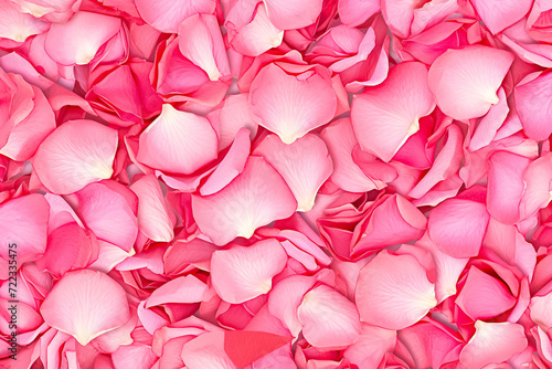pink rose petals, providing the perfect backdrop for expressing love on Valentines Day
