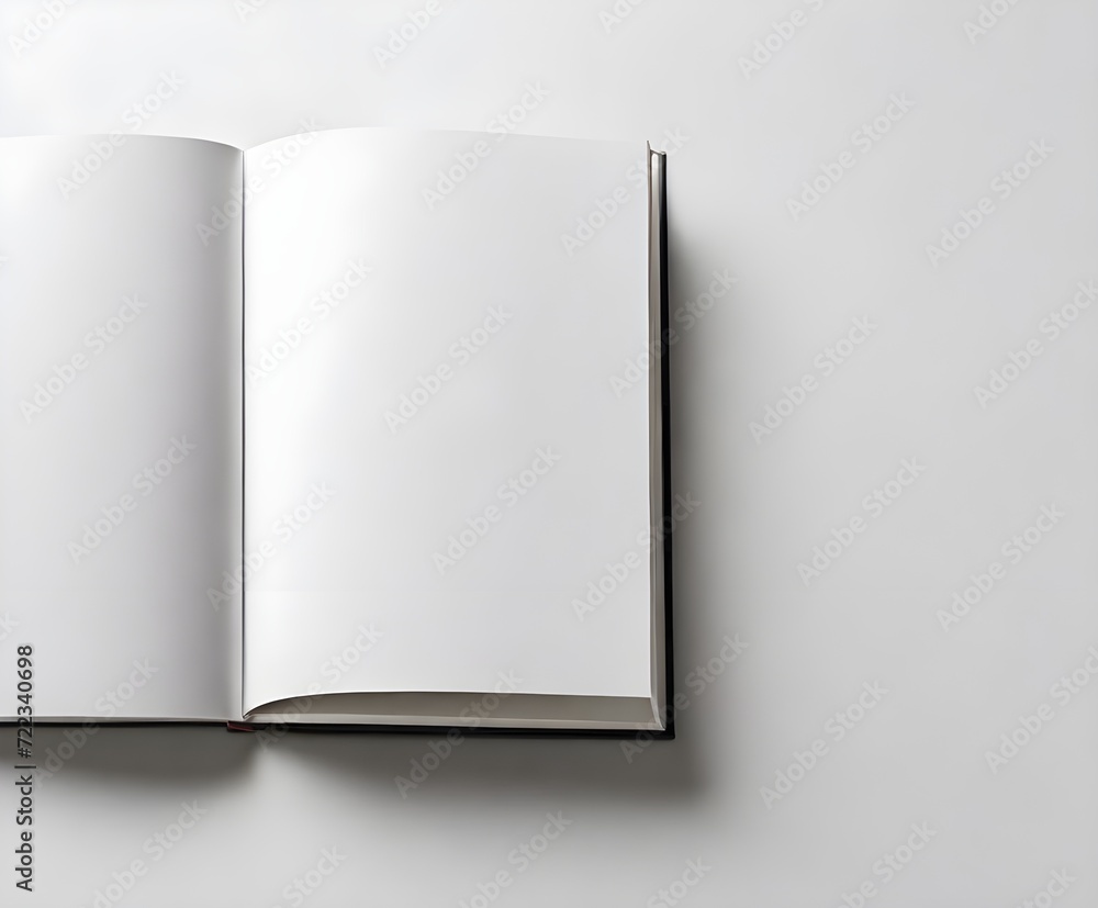 Mockup Open Book On White Background White Label Mockup Open Book On White Background White Label