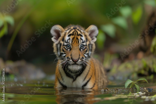 An adorable tigerlet on its adventures as a pint-sized explorer © Veniamin Kraskov