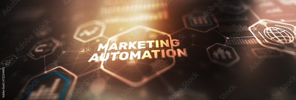 Marketing automation. Marketing Strategy. Planning Strategy Concept