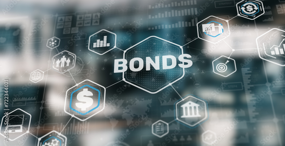 Bond Finance Banking Technology concept. Trade Market