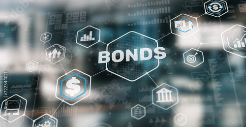 Bond Finance Banking Technology concept. Trade Market